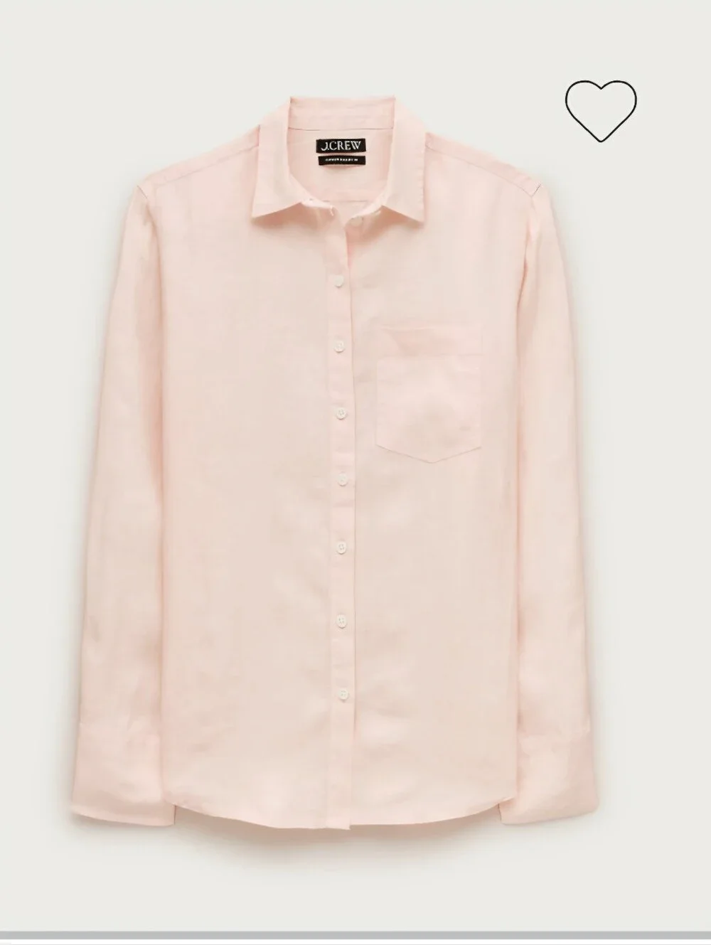 J.Crew Garçon classic button-up shirt in Baird McNutt Irish linen Sz 8 $118